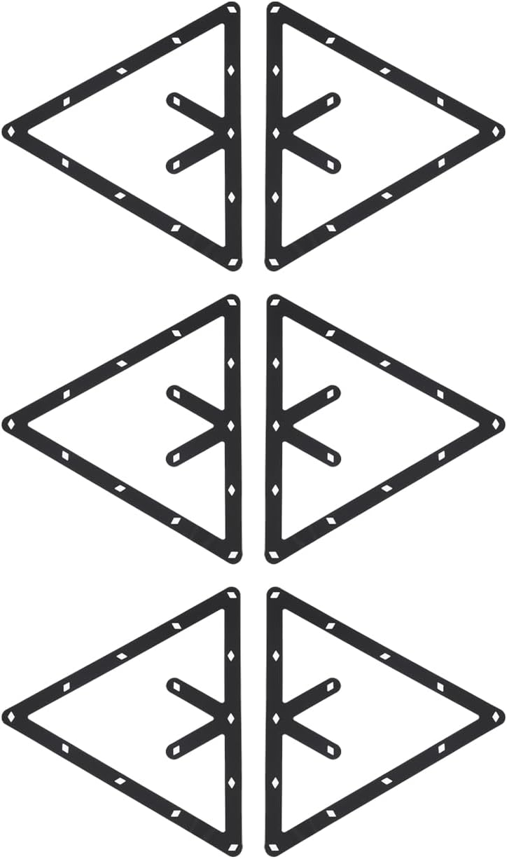 uvbws 6 Pcs Billiards Magic Ball Rack, Triangle Magic Rack 8 9 10 Ball,Bracket triangle club accessories - Image 3